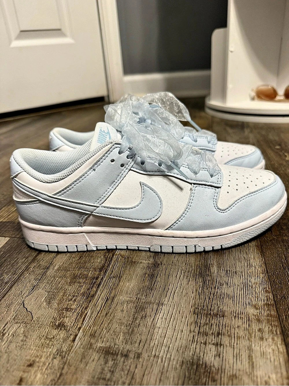 Nike Dunk Low White Light Armory Blue Sneakers White & Blue US 9